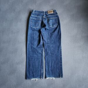 Vintage Anchor Blue Baggy Easy Fit Blue Denim Jeans 30x30